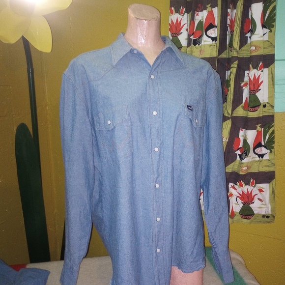 Wrangler Snap Button Shirt XL - Picture 1 of 4